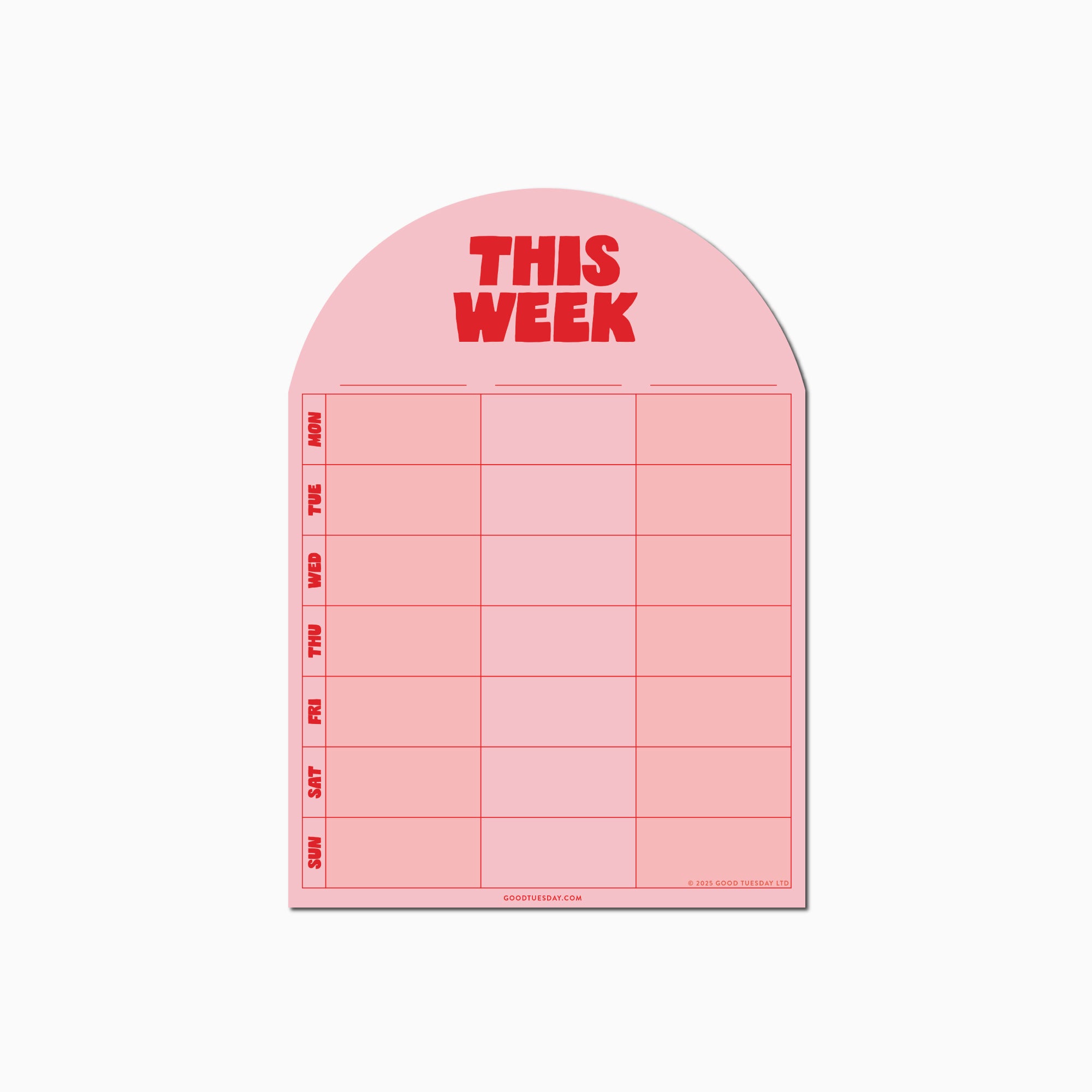 Weekly Planner-TUE-MFP-WKL-PNR-A4-W - Magnetic Weekly Planner-Whistlefish & Co