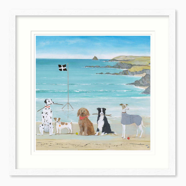 Framed Print-HC310F - Man's Best Friend Medium Framed Print-Hannah Cole