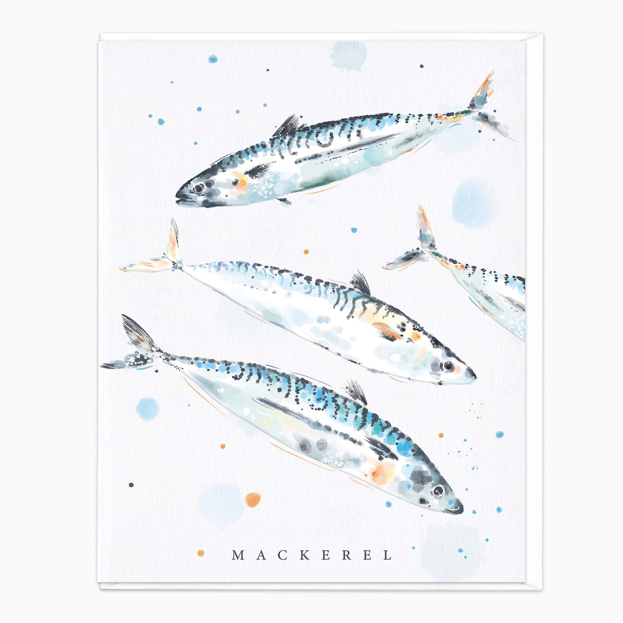 Greeting Card-G625 - Marine Whispers Mackerel Card-Whistlefish