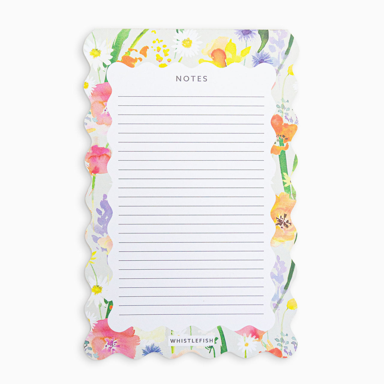 Notepad-WNP03 - Meadow Morning Scalloped Notepad-Whistlefish