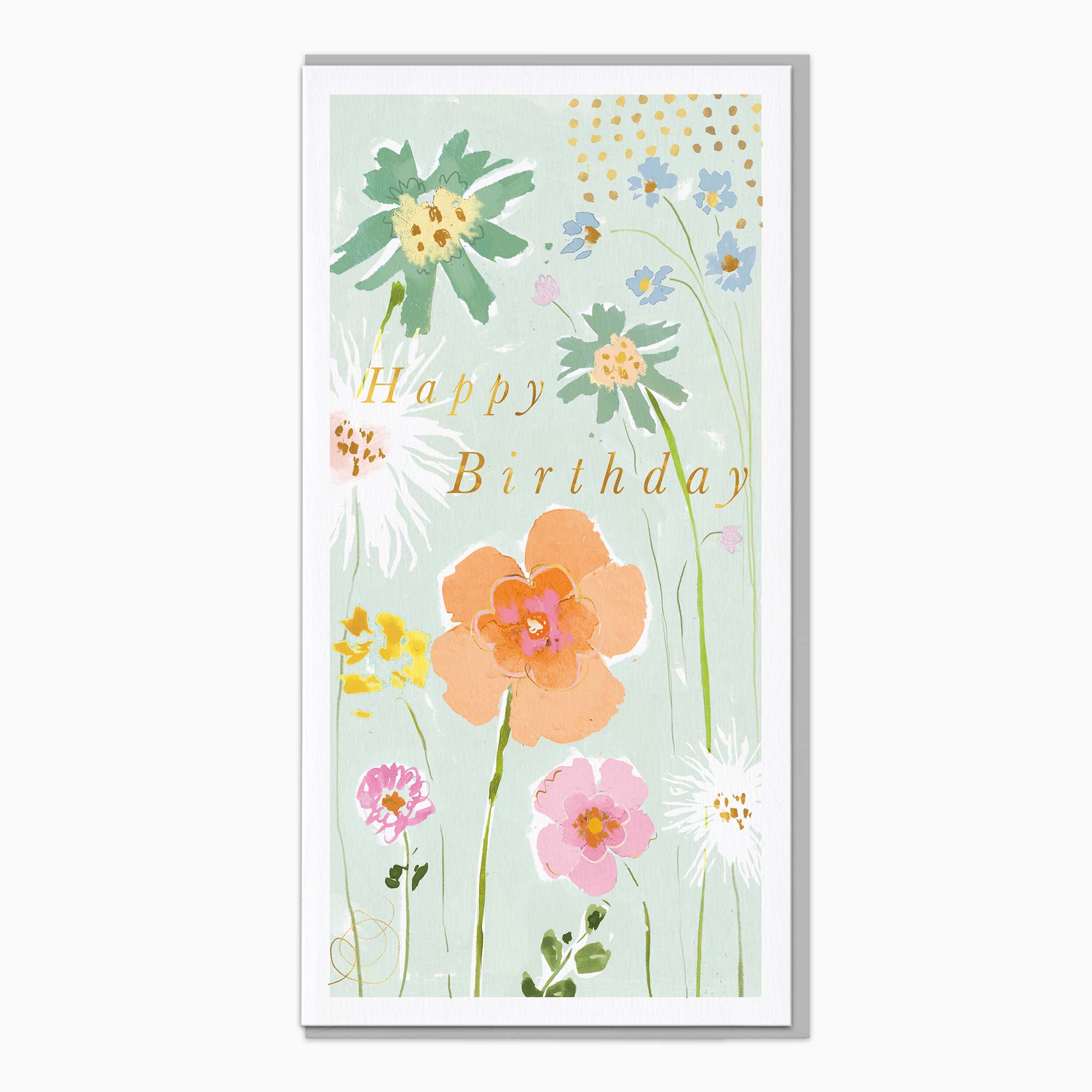 Greeting Card-G518 - Mint Meadow Birthday Card-Whistlefish
