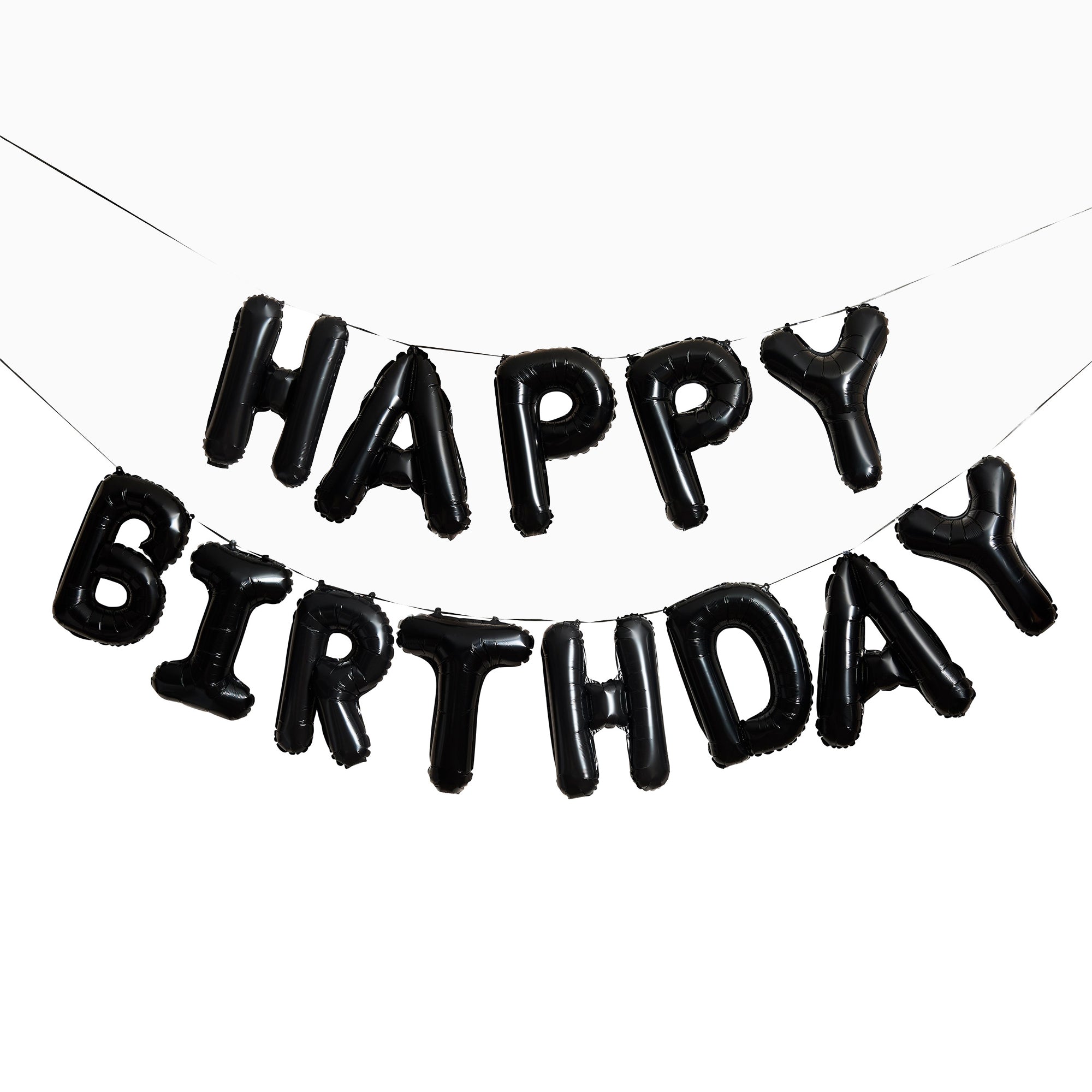 Balloon Bunting-HBMP121 - Monochrome Birthday 16" Balloon Garland-Hootyballoo