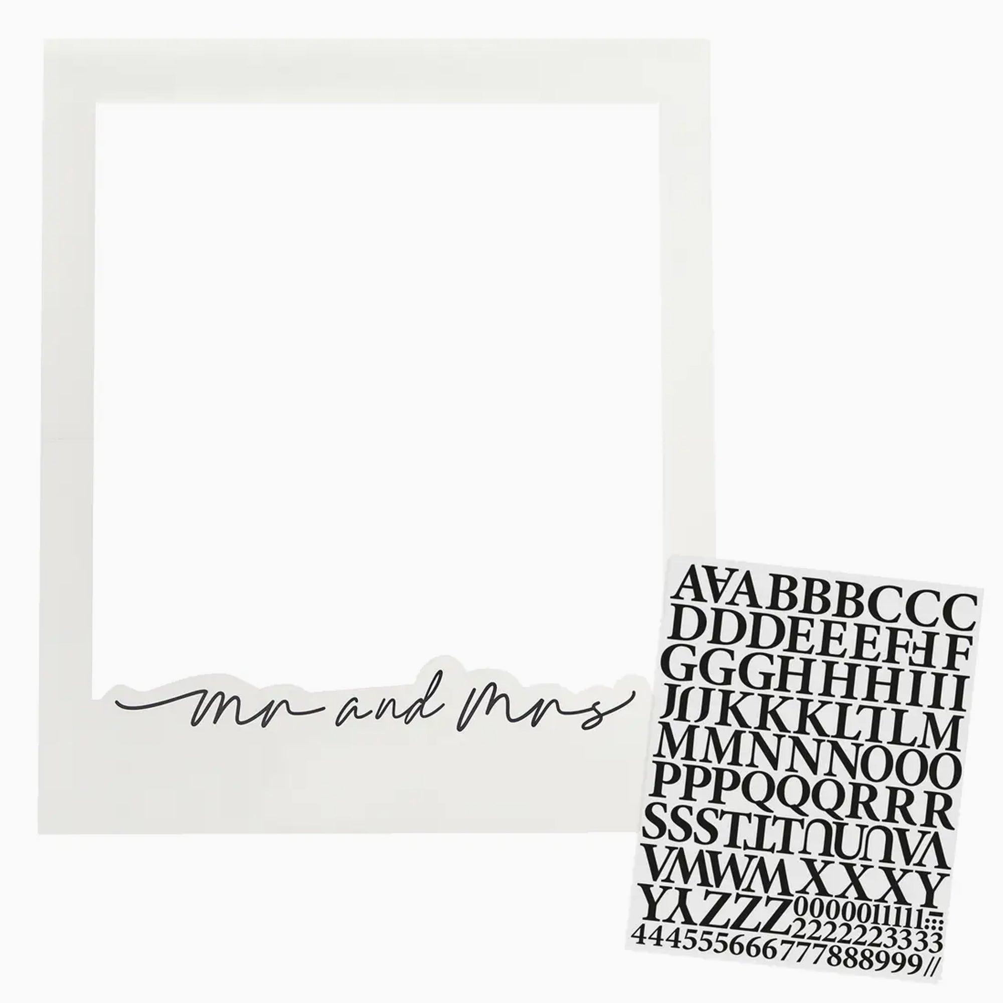Wedding Photo Frame-HBMW101 - Mr & Mrs Customisable Photo Frame-Hootyballoo