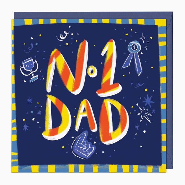 Greeting Card-H239 - No 1 Dad Card-Whistlefish