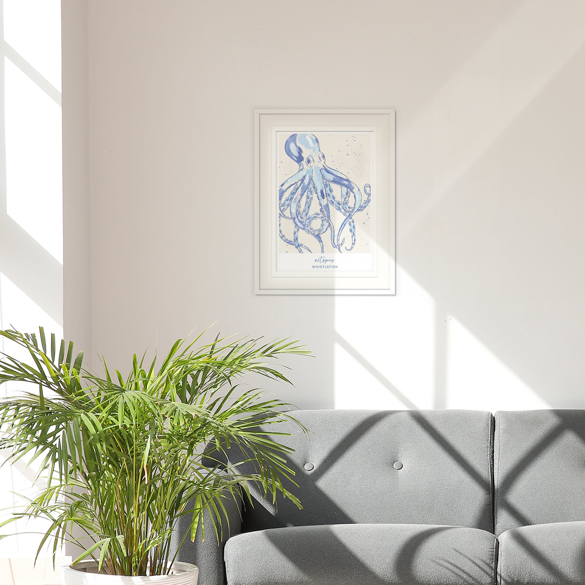 Framed Print-WF041294F - Octopus Large Framed Print-Whistlefish