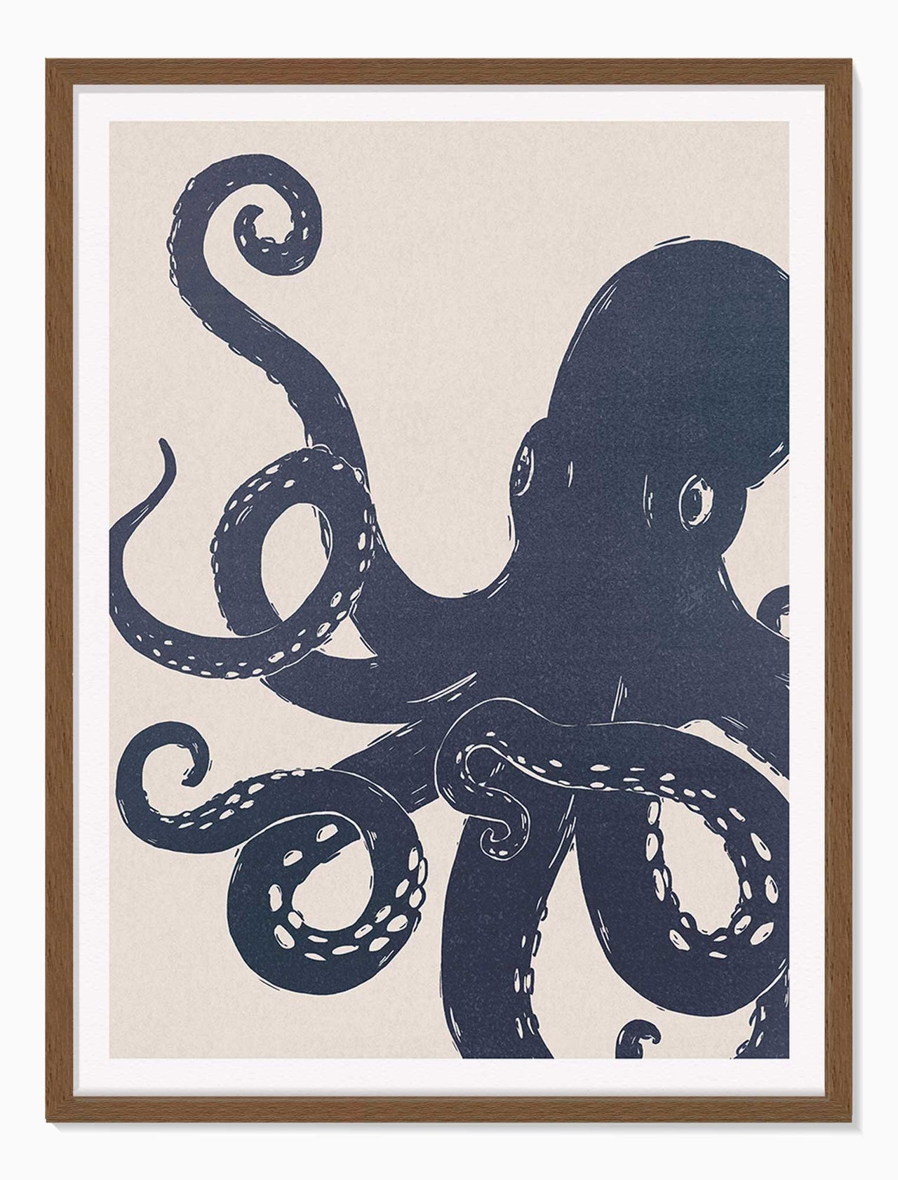 Framed Print-WF1280F - Octopus Small Framed Print-Whistlefish