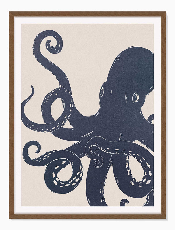 Octopus Small Framed Print - Whistlefish