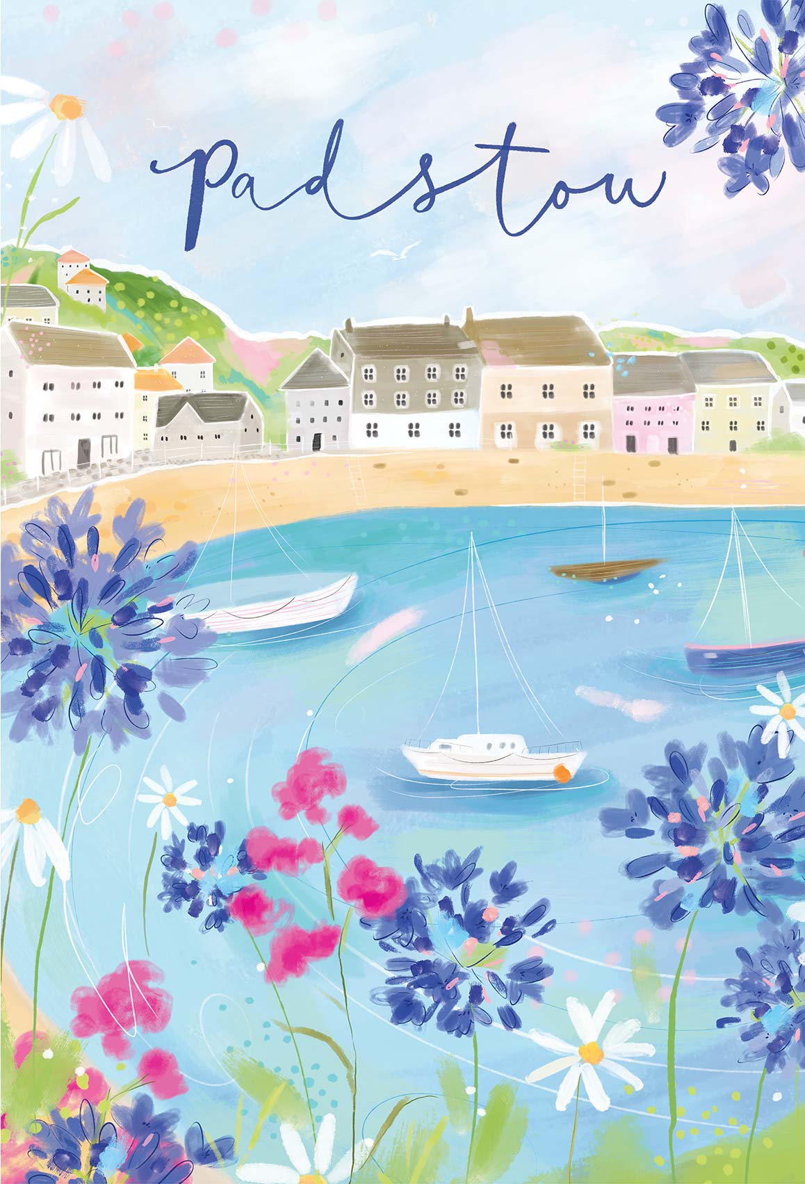 Framed Print-WF1131F - Padstow Large Framed Print-Whistlefish