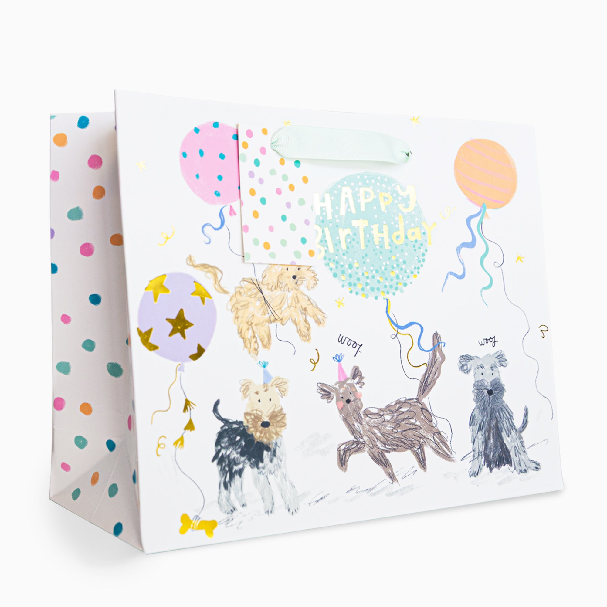 Gift Bag-WGB05MB - Party Pooches Medium Gift Bag-Whistlefish