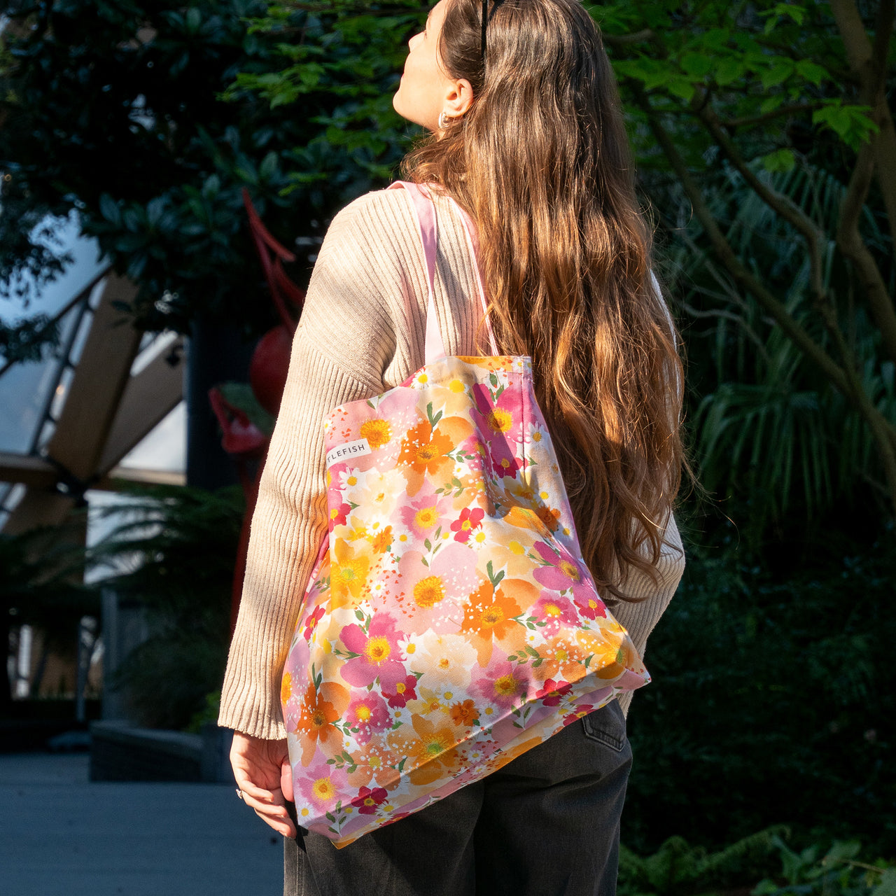 Tote Bag-WTB84 - Petal Pop Tote Bag-Whistlefish