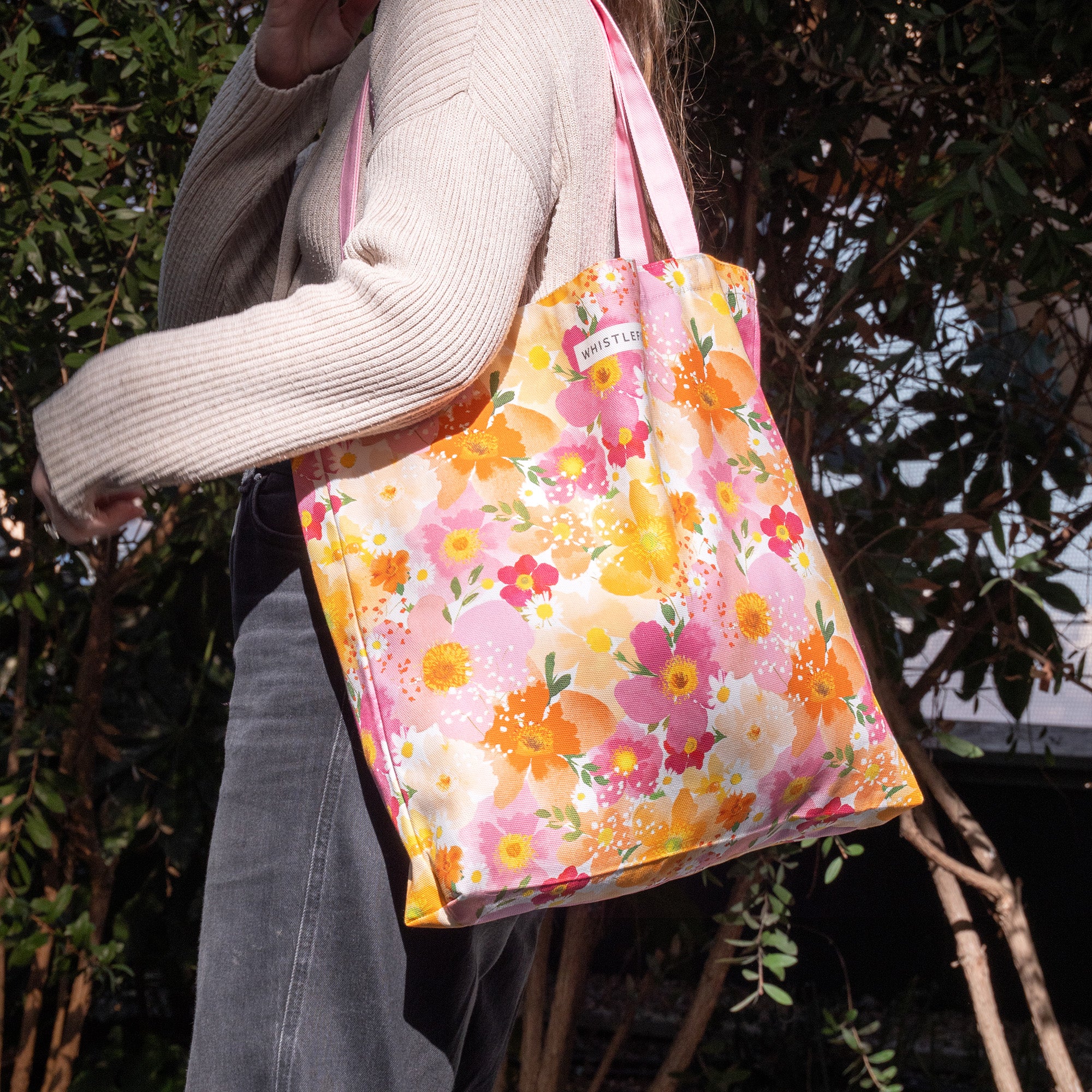 Tote Bag-WTB84 - Petal Pop Tote Bag-Whistlefish