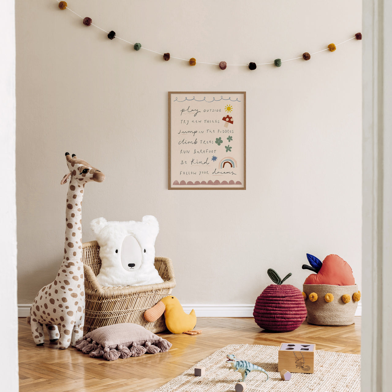 Framed Print-WF1179F - Play Outside Medium Framed Print-Whistlefish