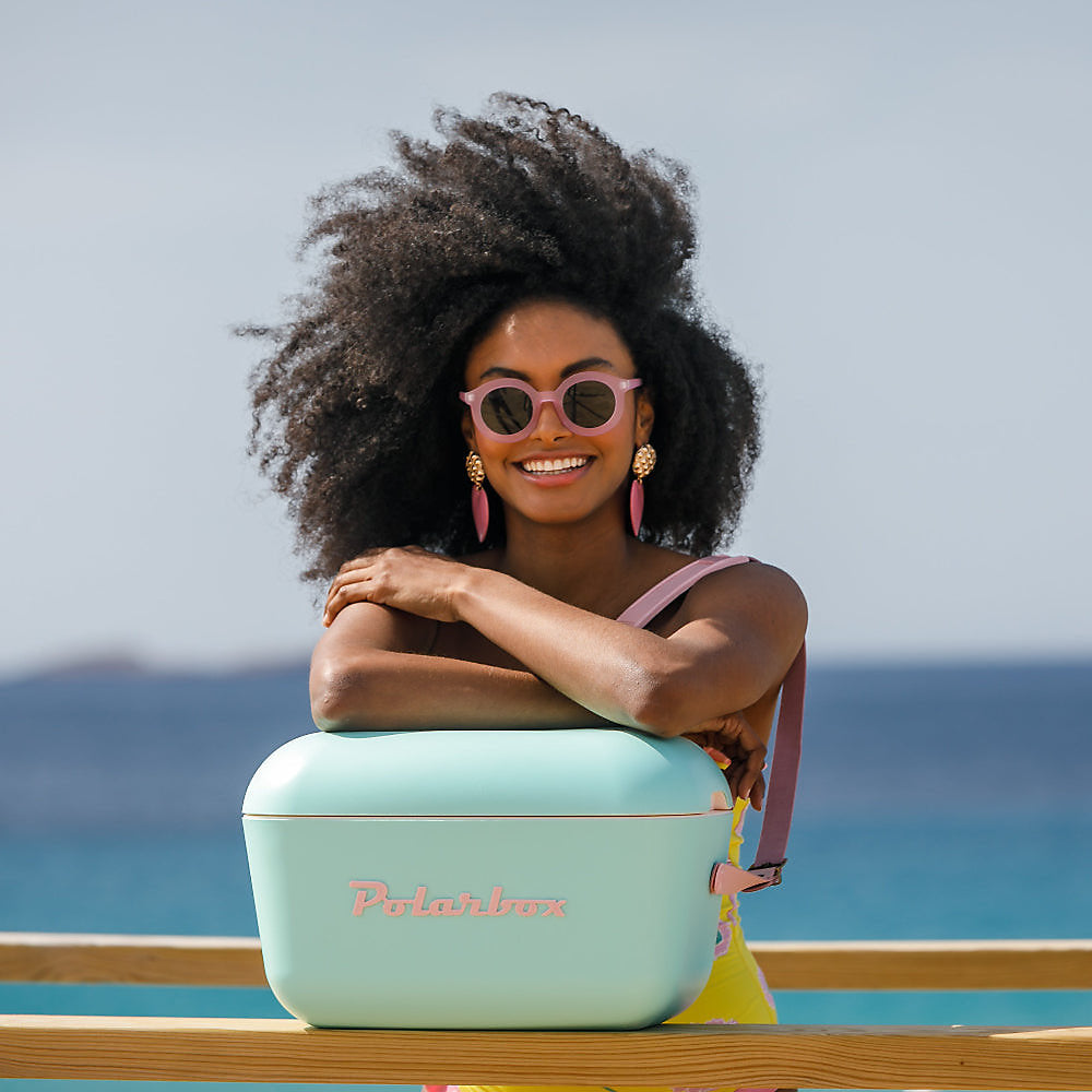 Cooler Box-PLB12/V/CLASS - Retro 12L Coolbox Cyan Baby Rose-Polarbox