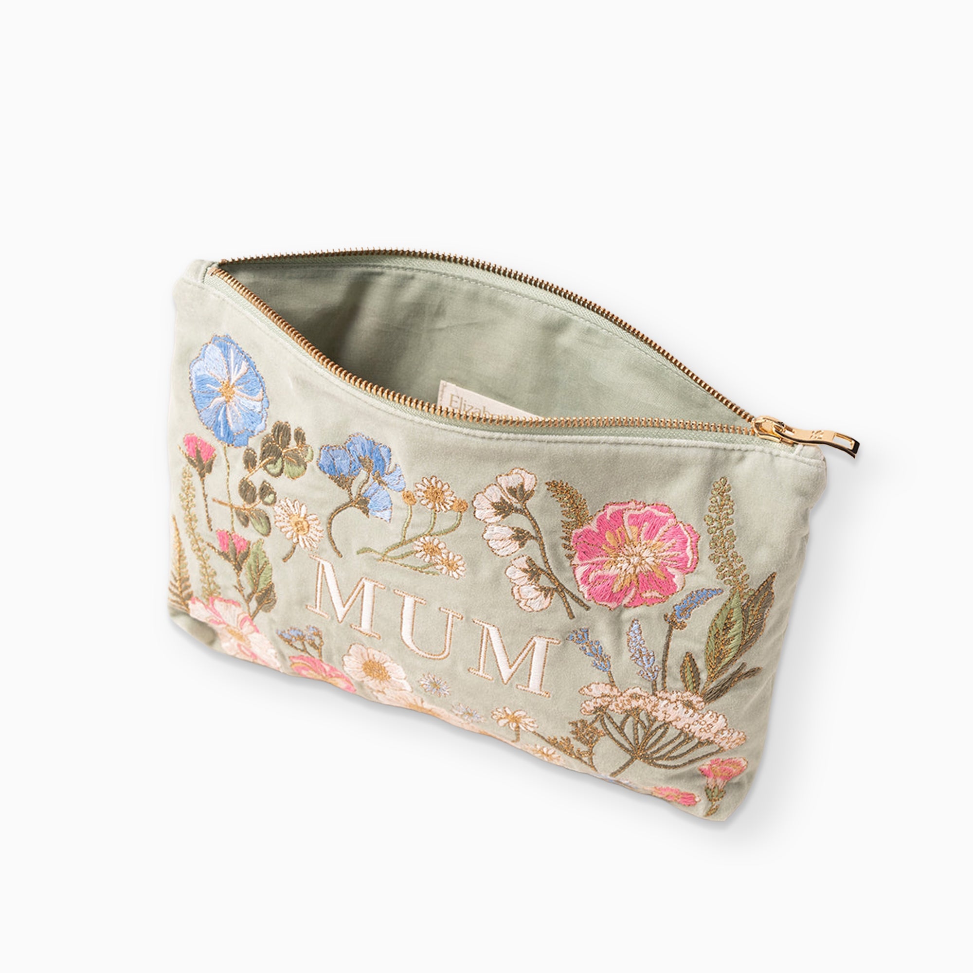 Pouch-98219 - Pressed Flowers Mum Everyday Pouch-Elizabeth Scarlett