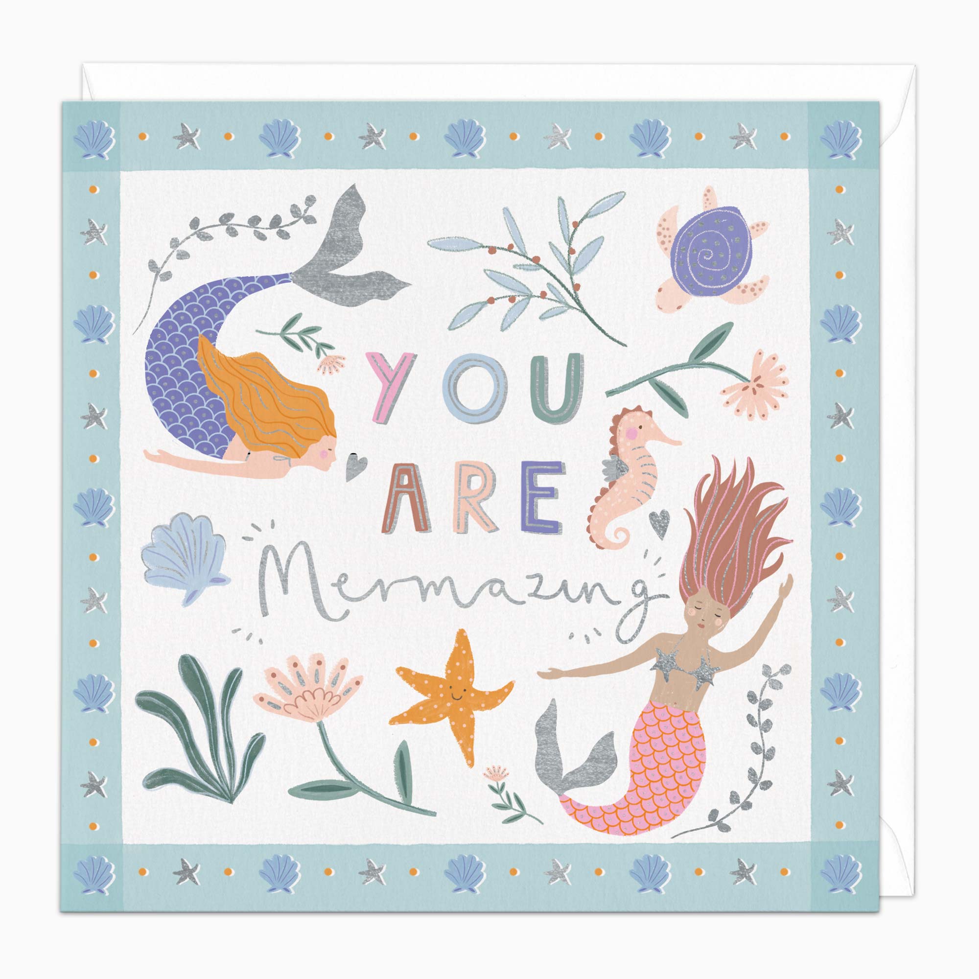 Greeting Card-H236 - You Are Mermazing Card-Whistlefish