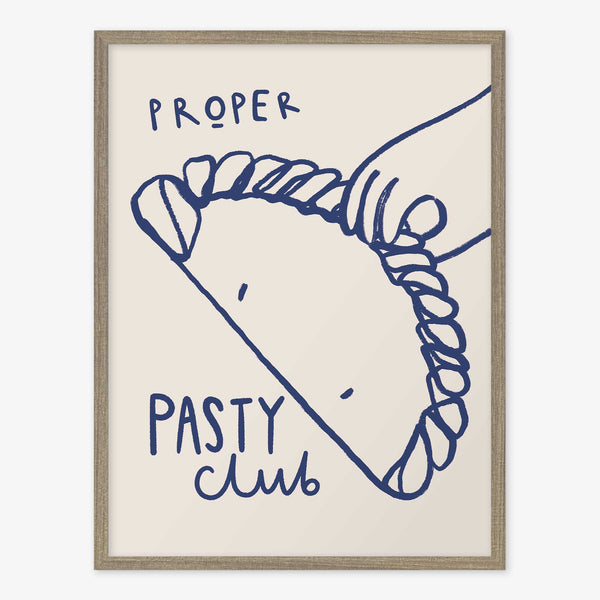 Framed Print-WF1254F - Proper Pasty Club Small Framed Print-Whistlefish