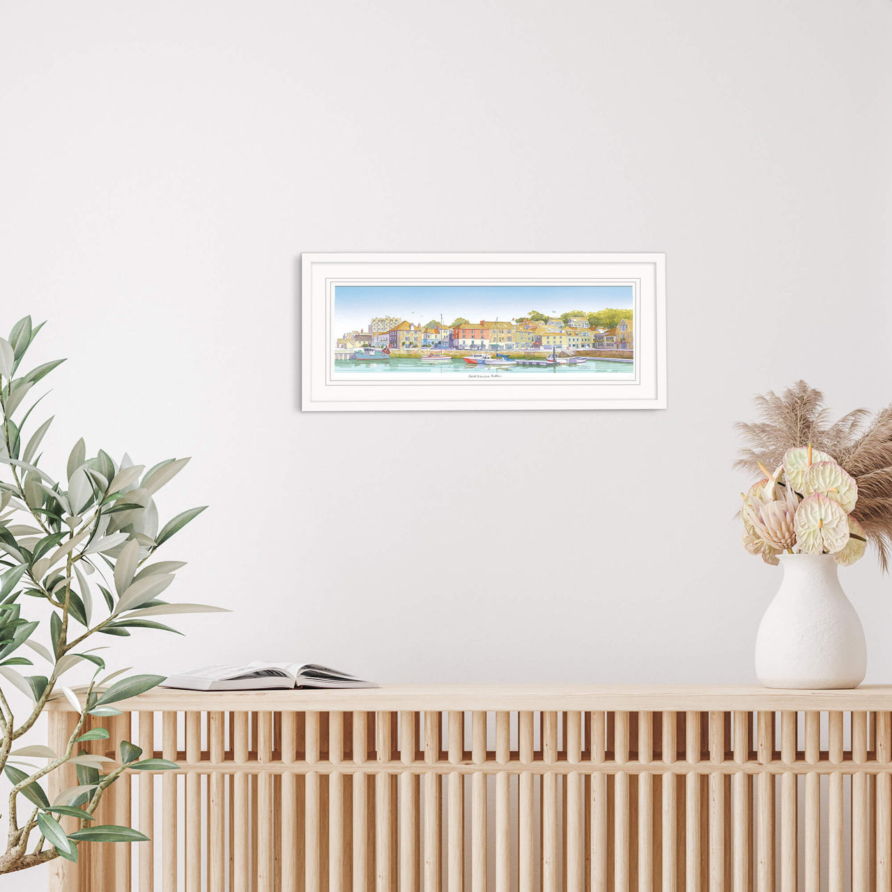 Framed Print-JW214F - Quiet Evening Padstow Framed-Whistlefish