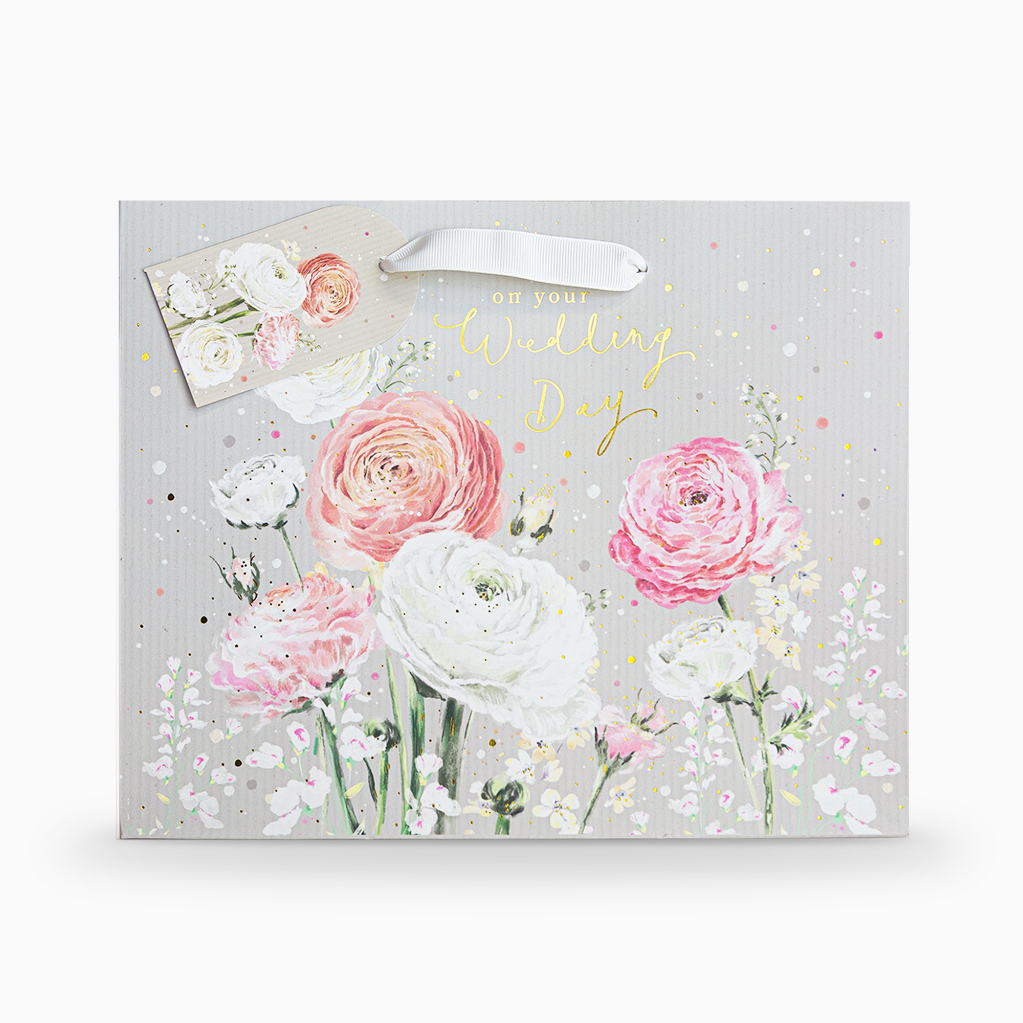 Gift Bag-RA01MB - Ranunculus Blooms Medium Gift Bag-Whistlefish