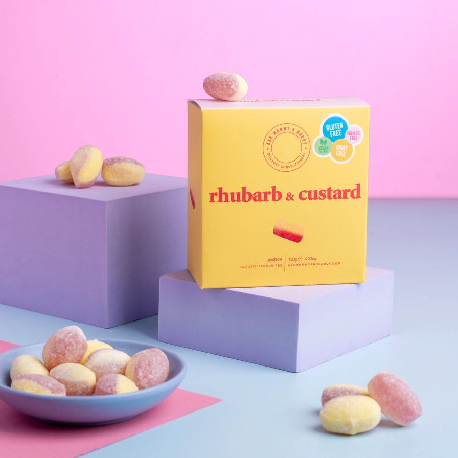 Sweet Gift Box-5060736013441 - Rhubarb & Custard Gift Box-Ask Mummy & Daddy