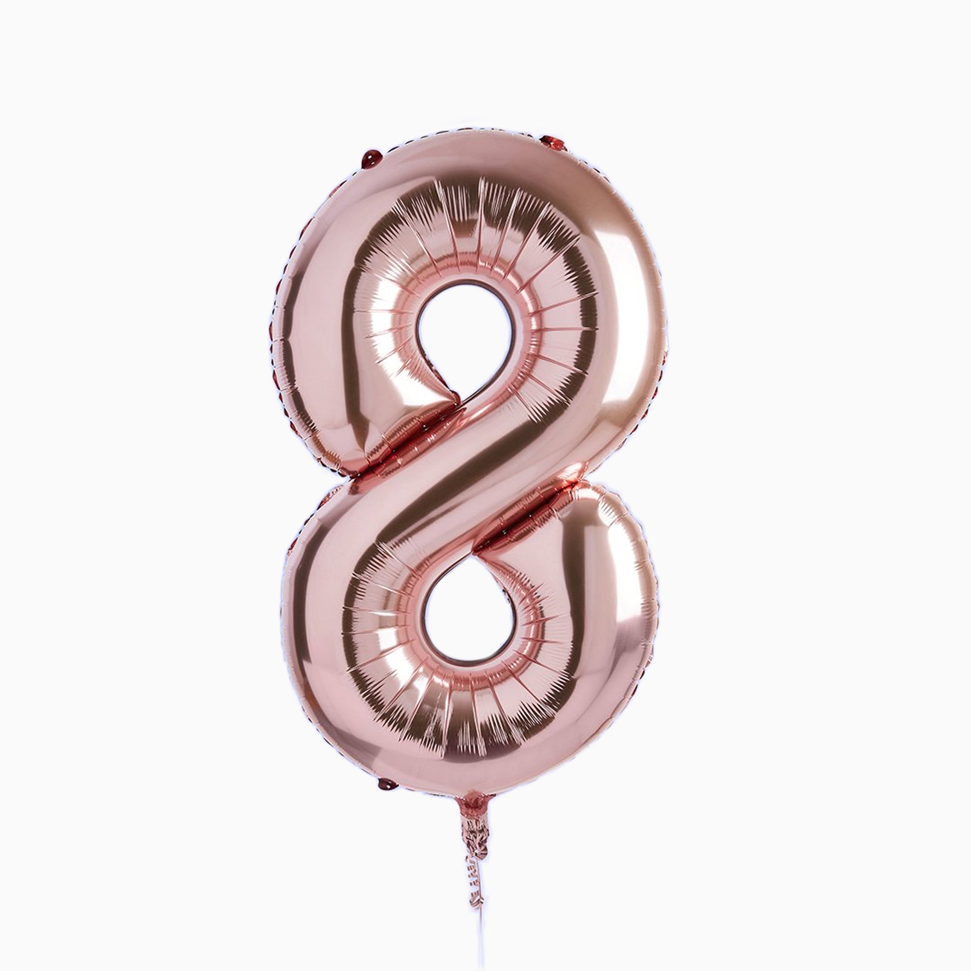 Balloons-HBNB118 - Rose Gold Number 8 Foil 34" Balloon-Hootyballoo
