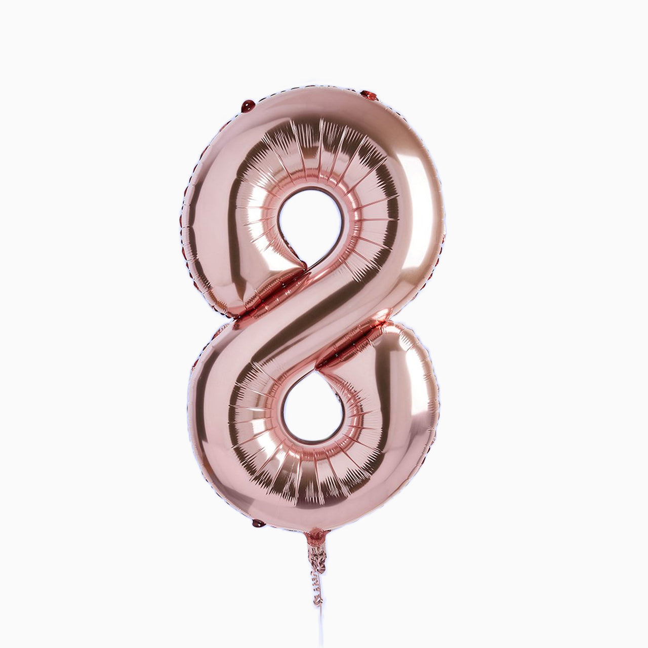 Balloons-HBNB118 - Rose Gold Number 8 Foil 34" Balloon-Hootyballoo