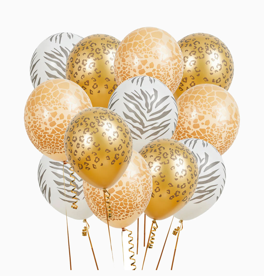 Balloons-HBGP145 - Safari Balloon Bundle (12 Pack)-HootyBalloo