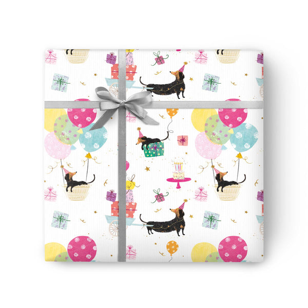 Sausage Dog Party Wrapping Paper - Whistlefish