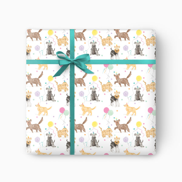 Scruffy The Pup & Friends Wrapping Paper - Whistlefish
