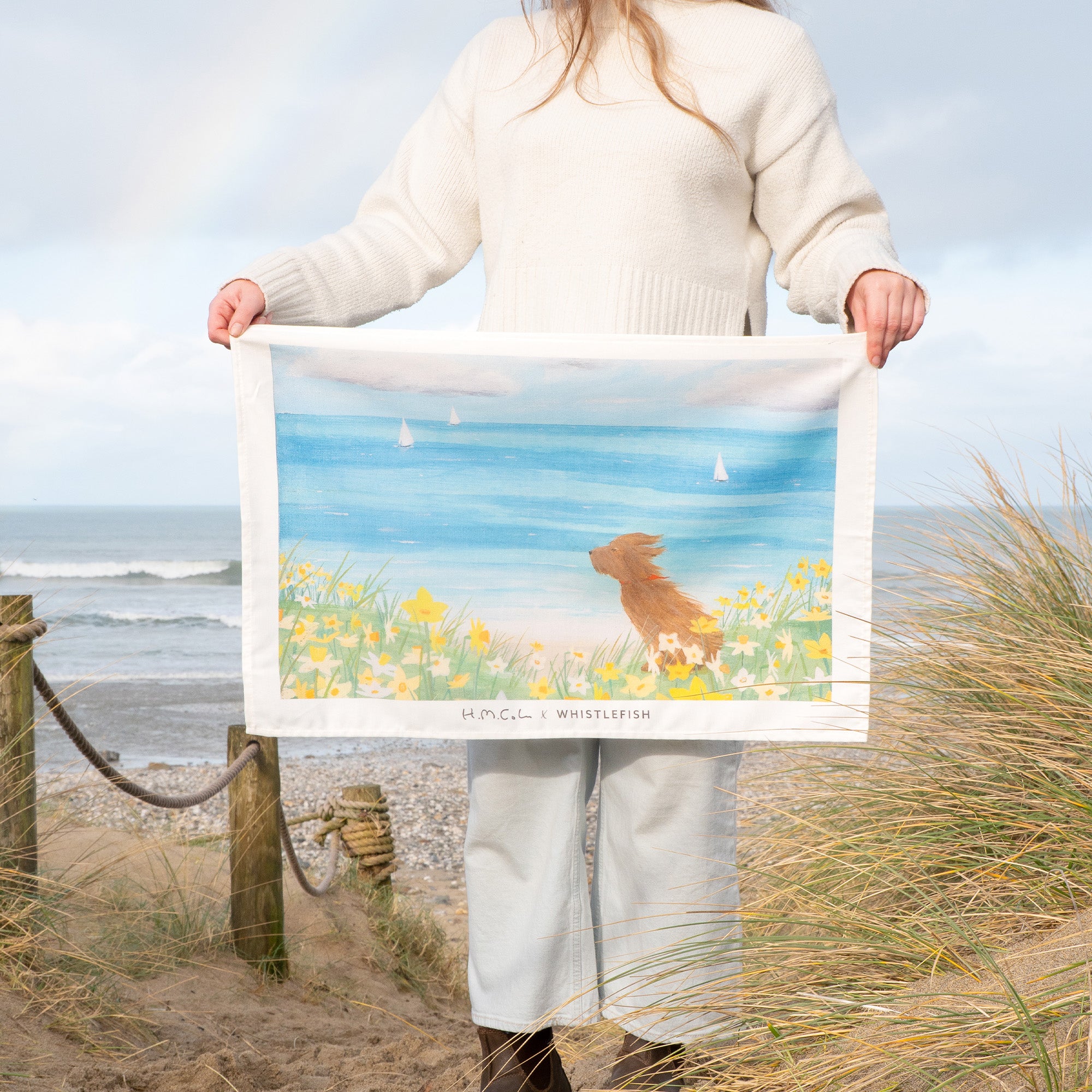 Tea Towel-HC20TT - Sea Breeze Tea Towel-Hannah Cole