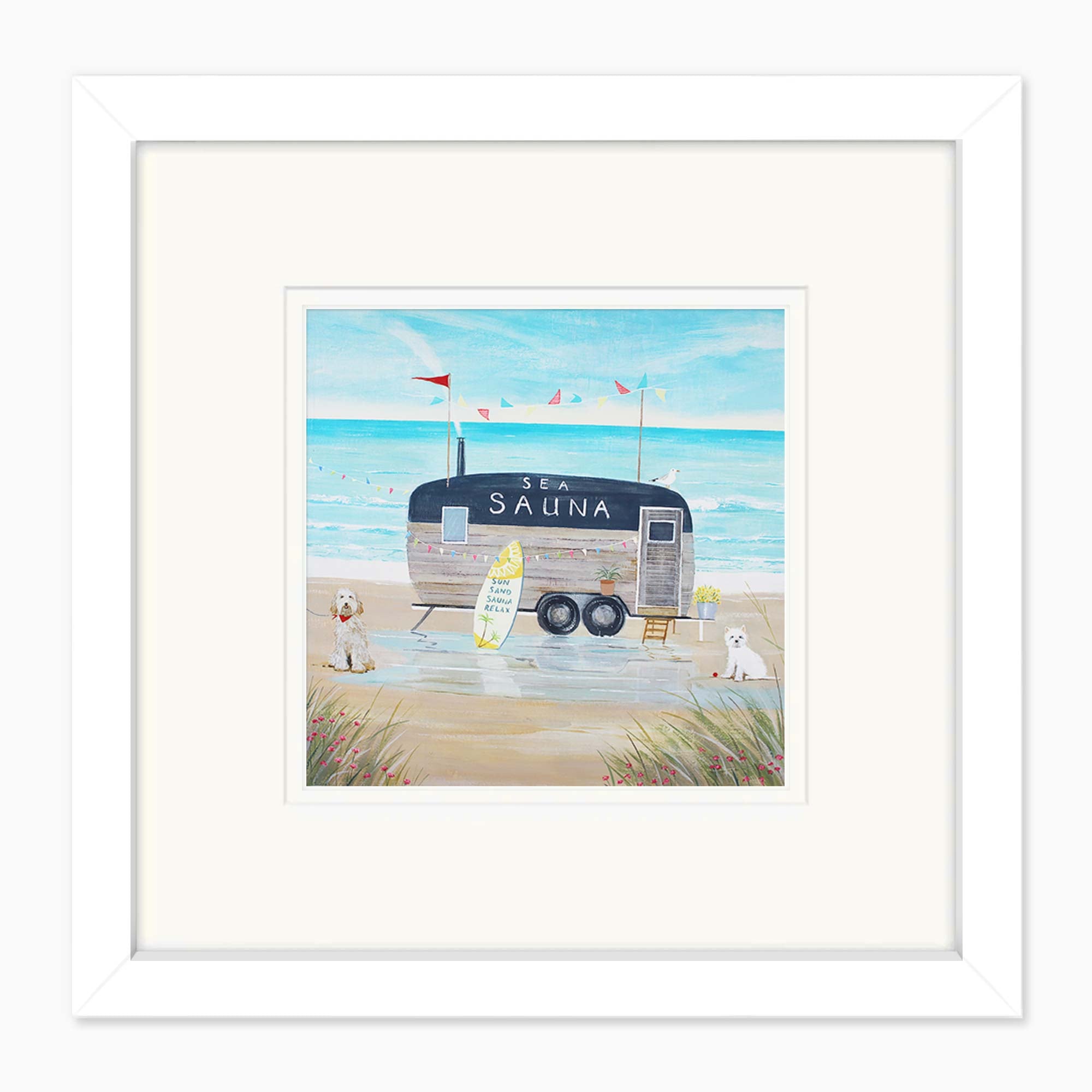 Mini Art-CD05 - Seasauna Framed Card-Hannah Cole