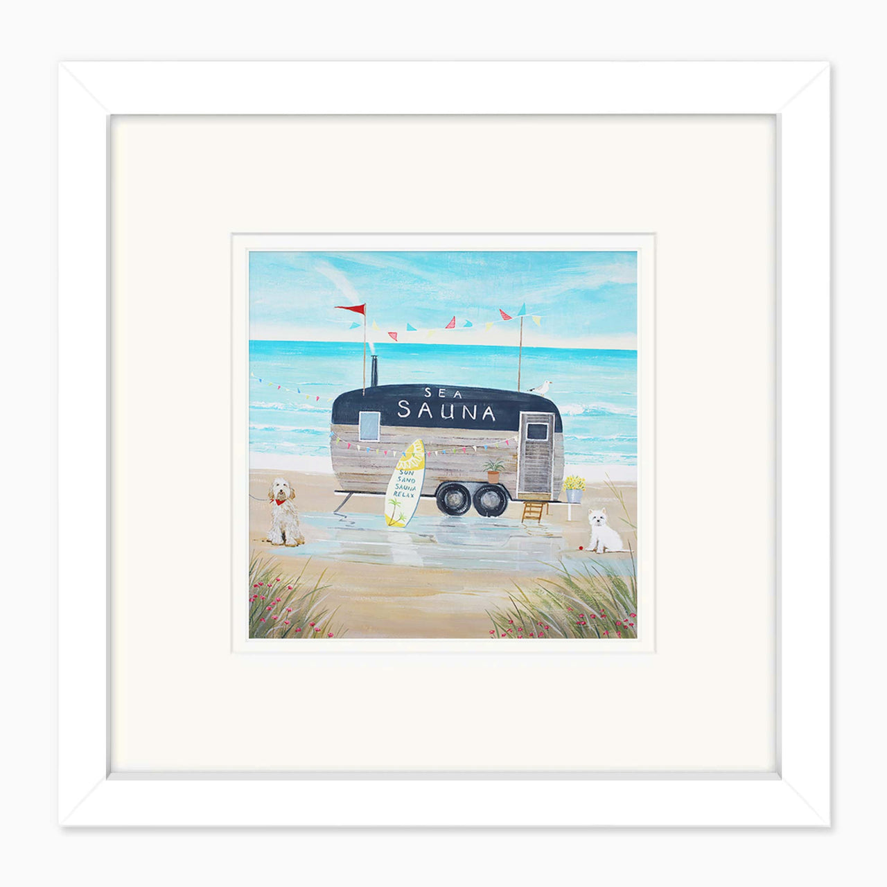 Mini Art-CD05 - Seasauna Framed Card-Hannah Cole