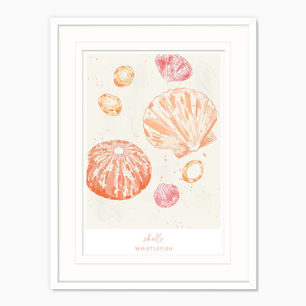 Framed Print-WF041292F - Shells Large Framed Print-Whistlefish