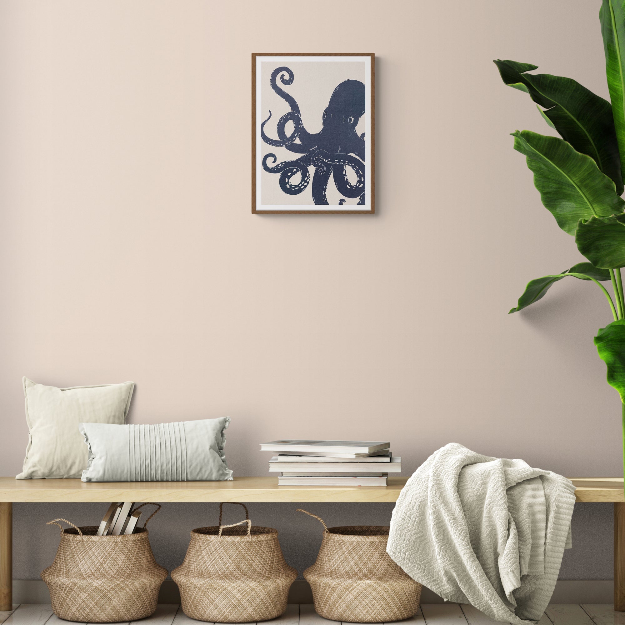 Octopus Small Framed Print - Whistlefish