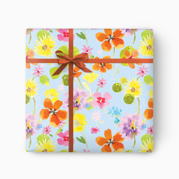 Sky Bloom Wrapping Paper - Whistlefish