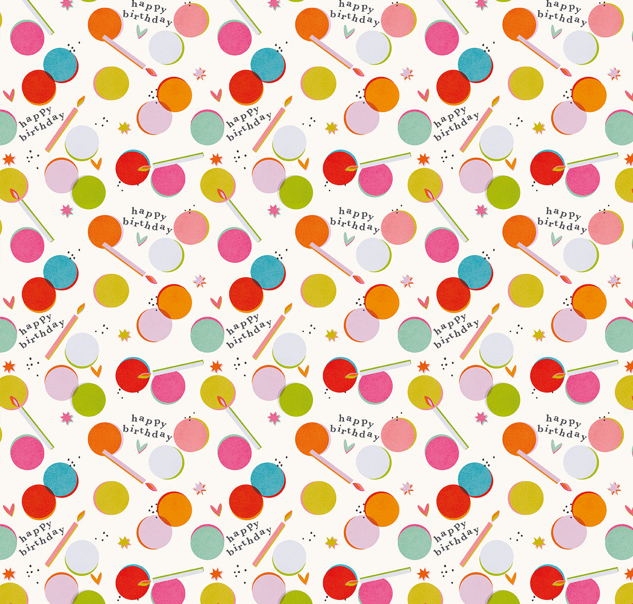 Wrapping Paper-GWP107 - Spots Birthday Wrapping Paper-Whistlefish