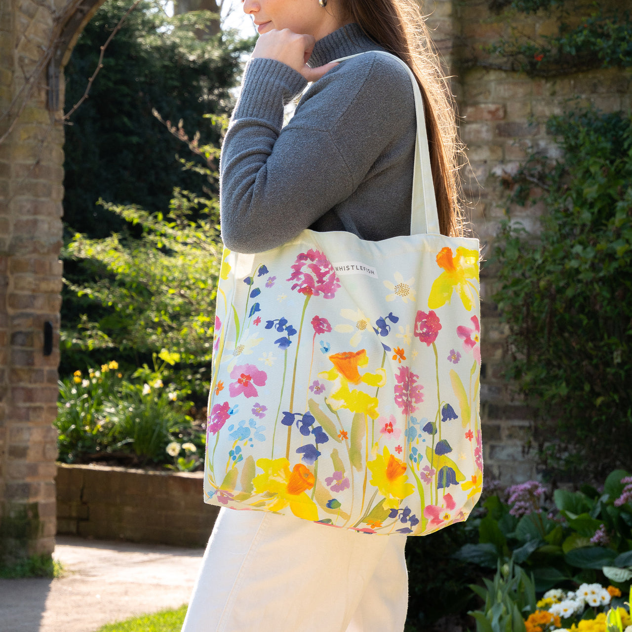 Tote Bag-WTB88 - Sprinkle of Spring Tote Bag-Whistlefish