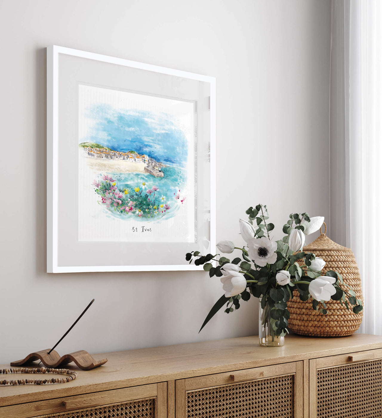 Framed Print-WF837F - St. Ives Dream View Small Framed Print-Whistlefish