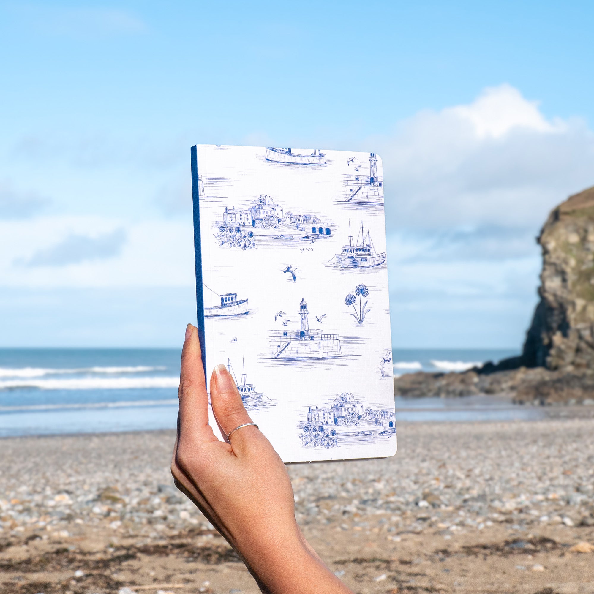 Notebook-WNB59 - St Ives Toile Notebook-Whistlefish