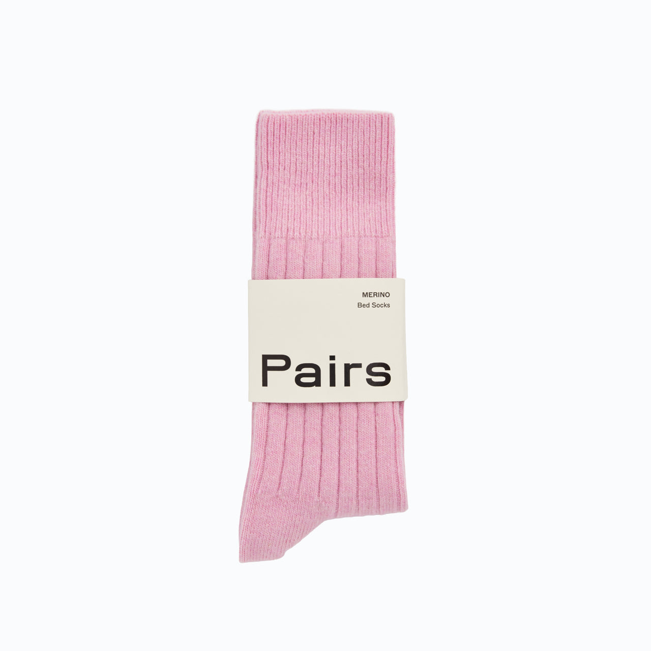 Socks-BEDWOLCANDL25 - Sugar Pink Merino Bed Socks-Pairs Socks