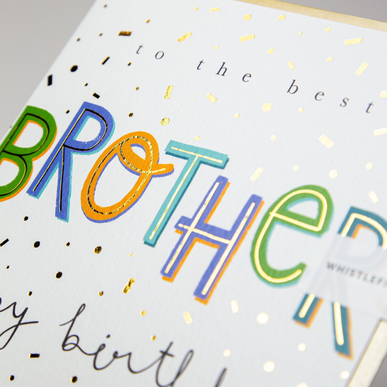Greeting Card - E698 - The Best Brother Birthday Card - The Best Brother Birthday Card - Whistlefish