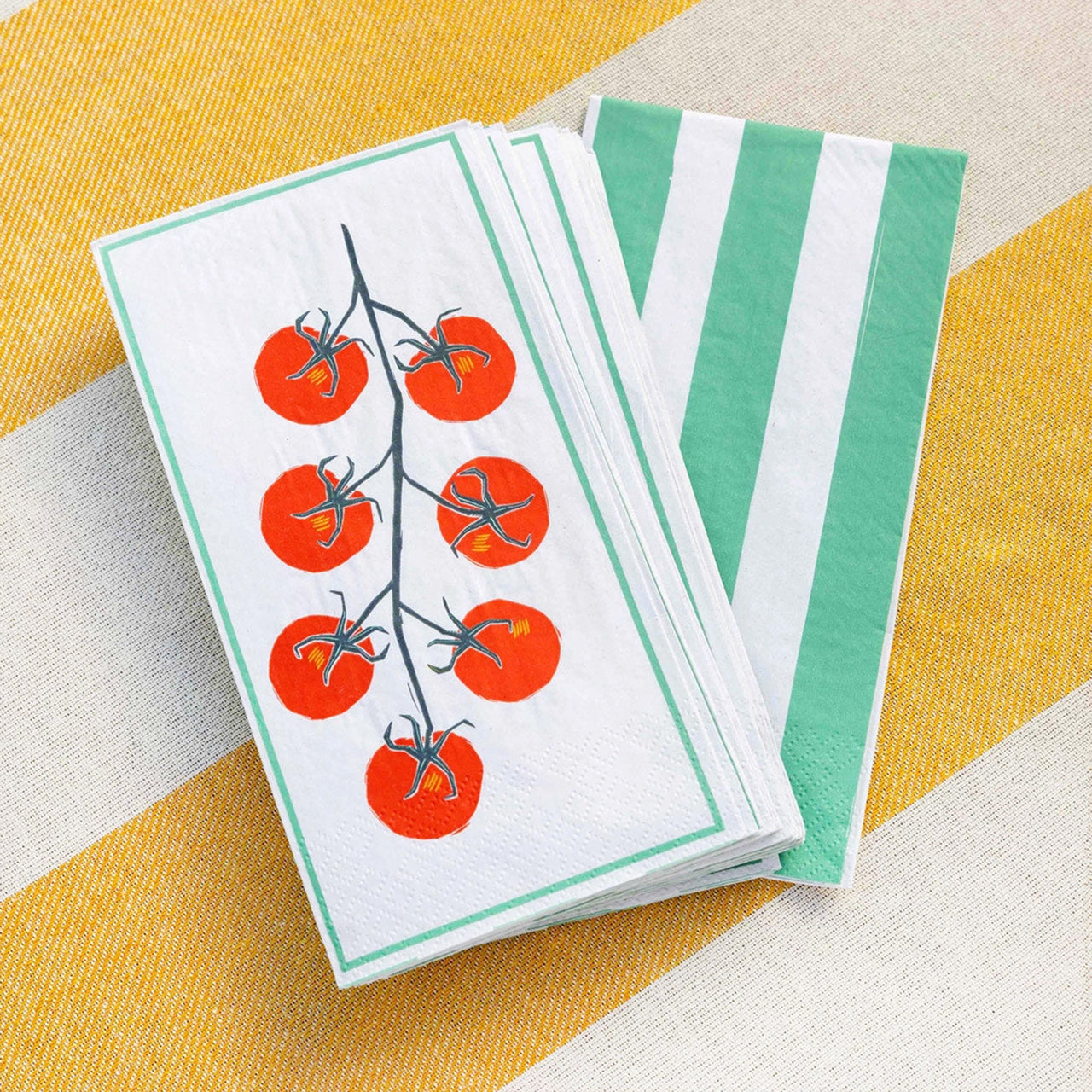 Paper Napkins-LONGNAP-TOM - Tomato Paper Napkins 16 Pack-Talking Tables