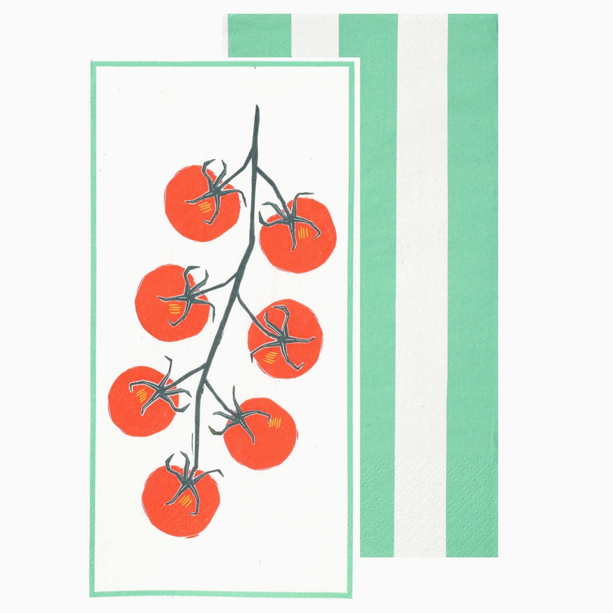 Paper Napkins-LONGNAP-TOM - Tomato Paper Napkins 16 Pack-Talking Tables