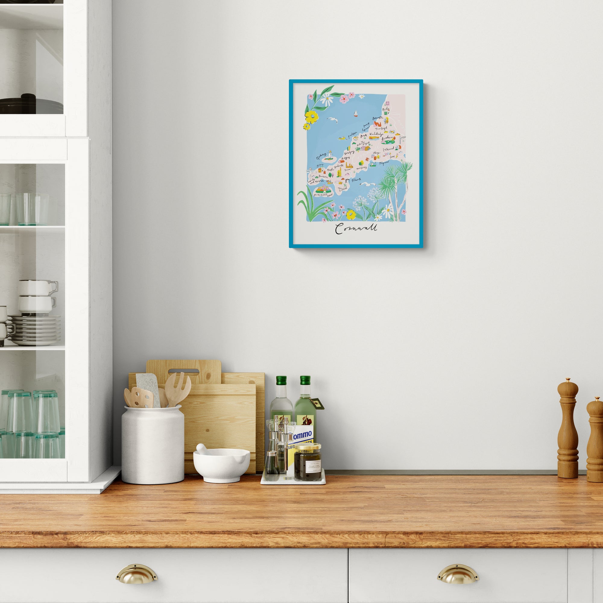 Cornwall Brights Framed Print - Whistlefish