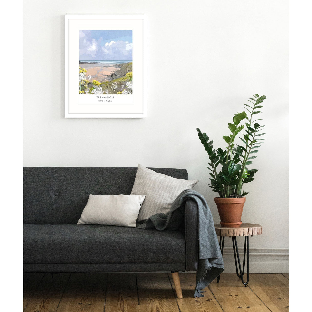 Framed Print-WF158F - Treyarnon Framed Art Print-Whistlefish