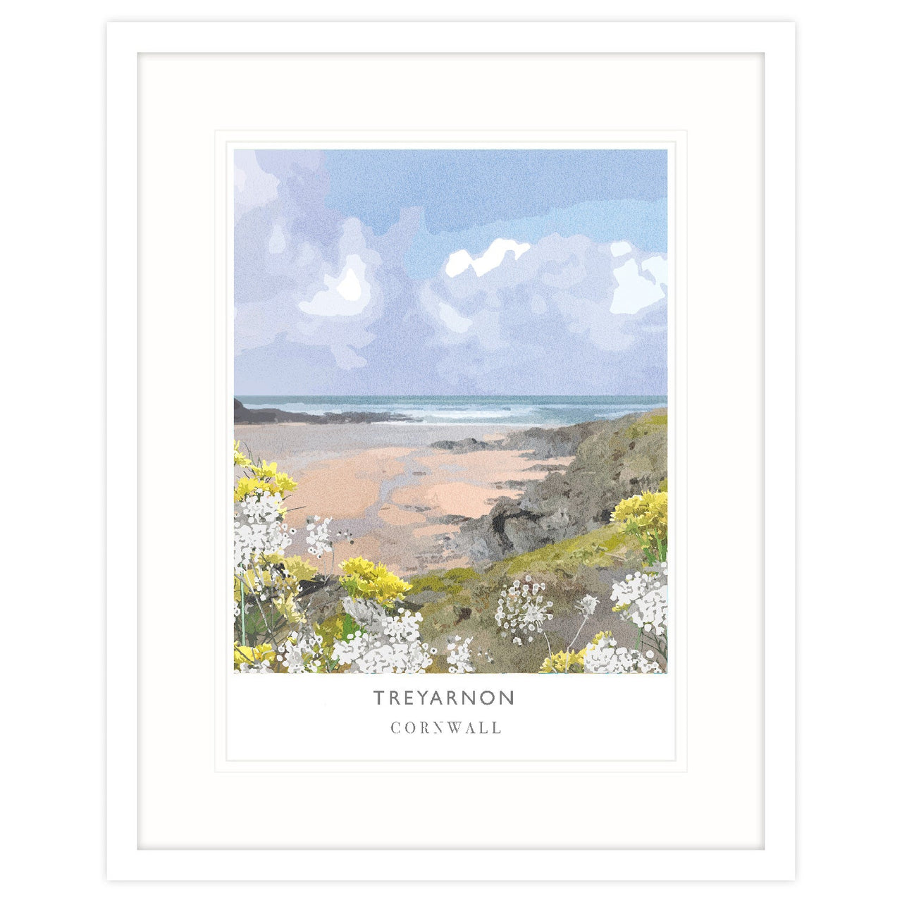 Framed Print-WF158F - Treyarnon Framed Art Print-Whistlefish