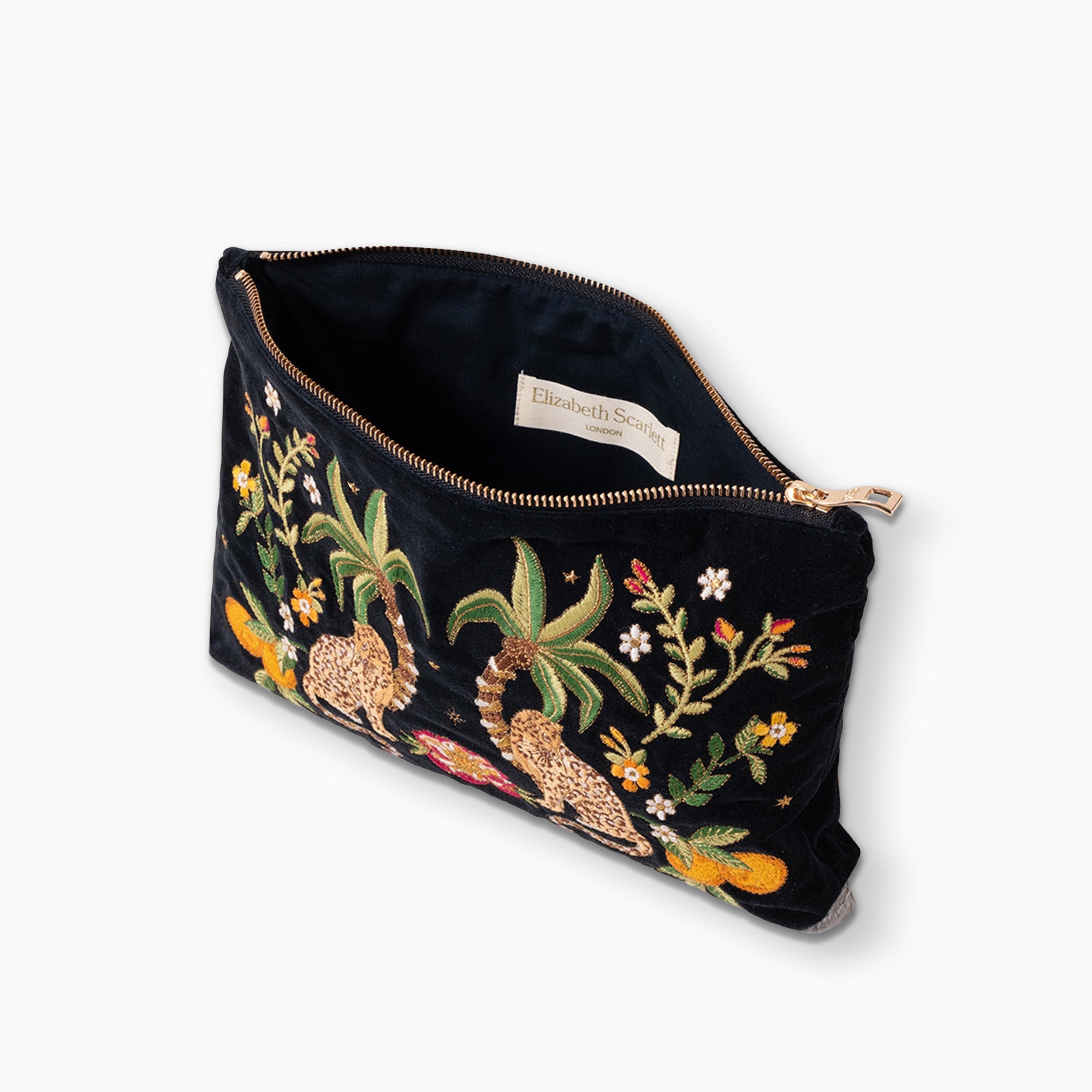 Pouch-85097 - Tropical Jaguar Everyday Pouch-Elizabeth Scarlett