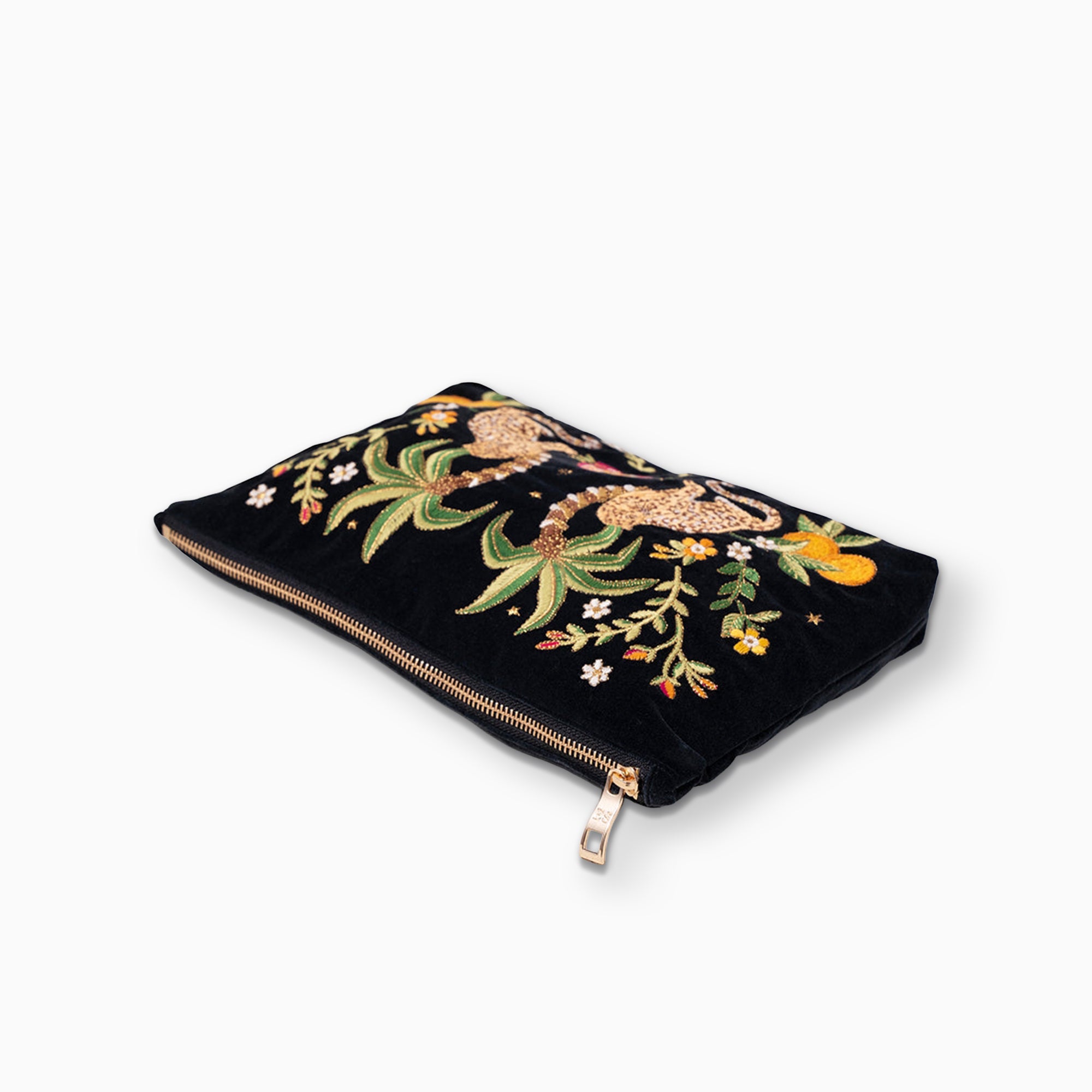 Pouch-85097 - Tropical Jaguar Everyday Pouch-Elizabeth Scarlett