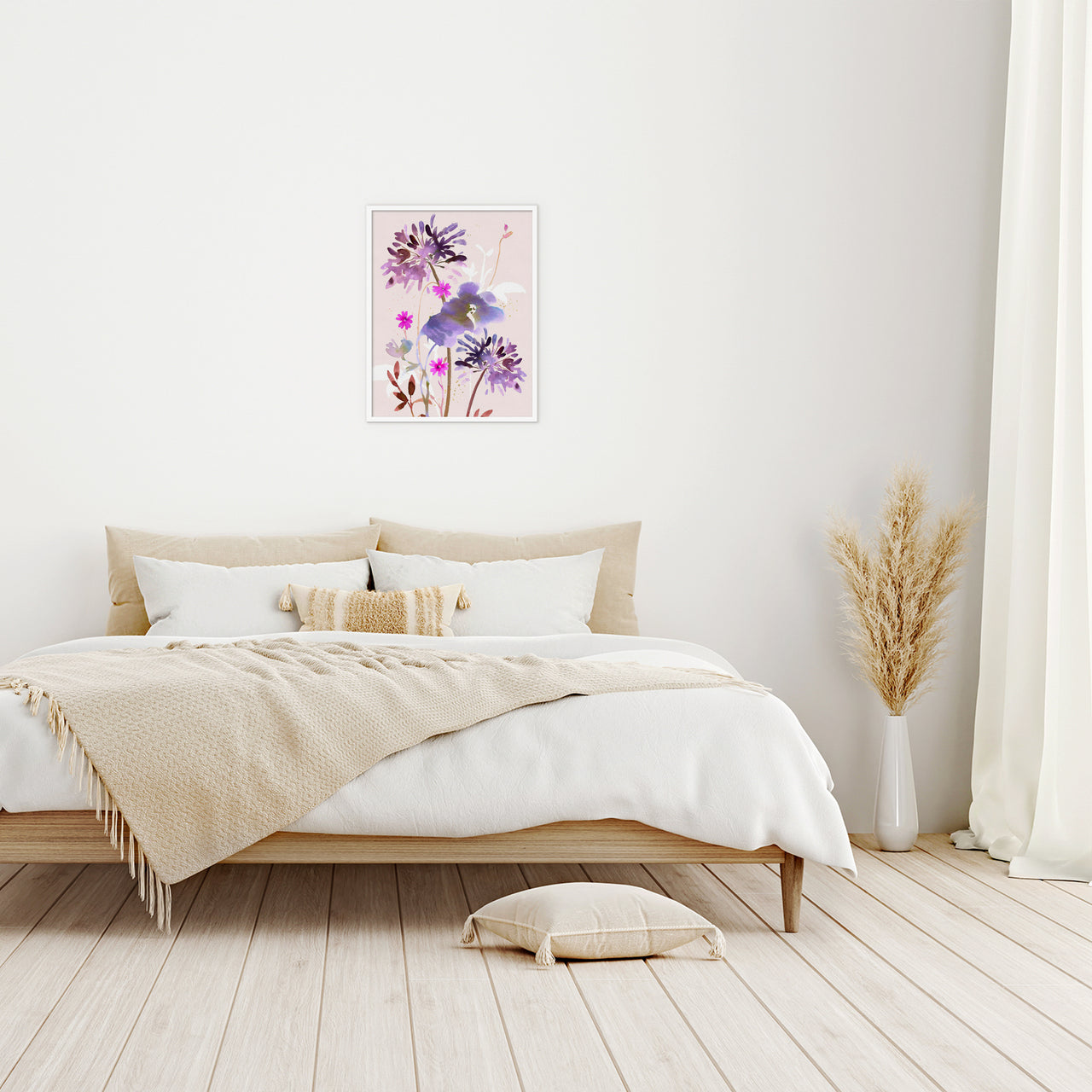 Framed Print-WF1148F - Twilight Garden Glow Framed Print-Whistlefish