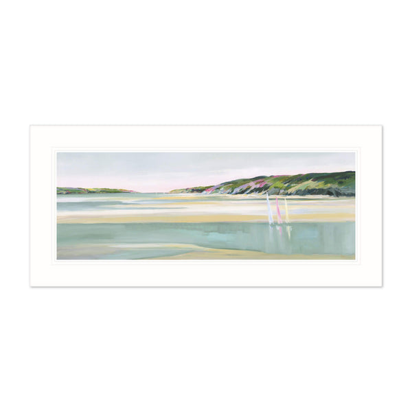 Wait For The Turning Tide Mounted Print - Whistlefish