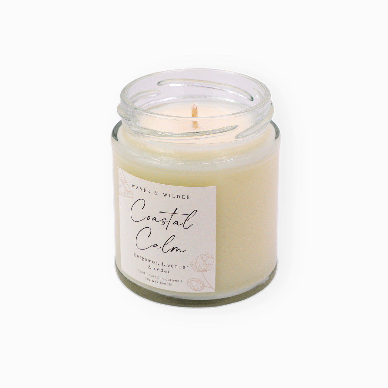 Candle-WWC03 - Waves & Wilder Soy Candle Coastal Calm-Waves & Wilder